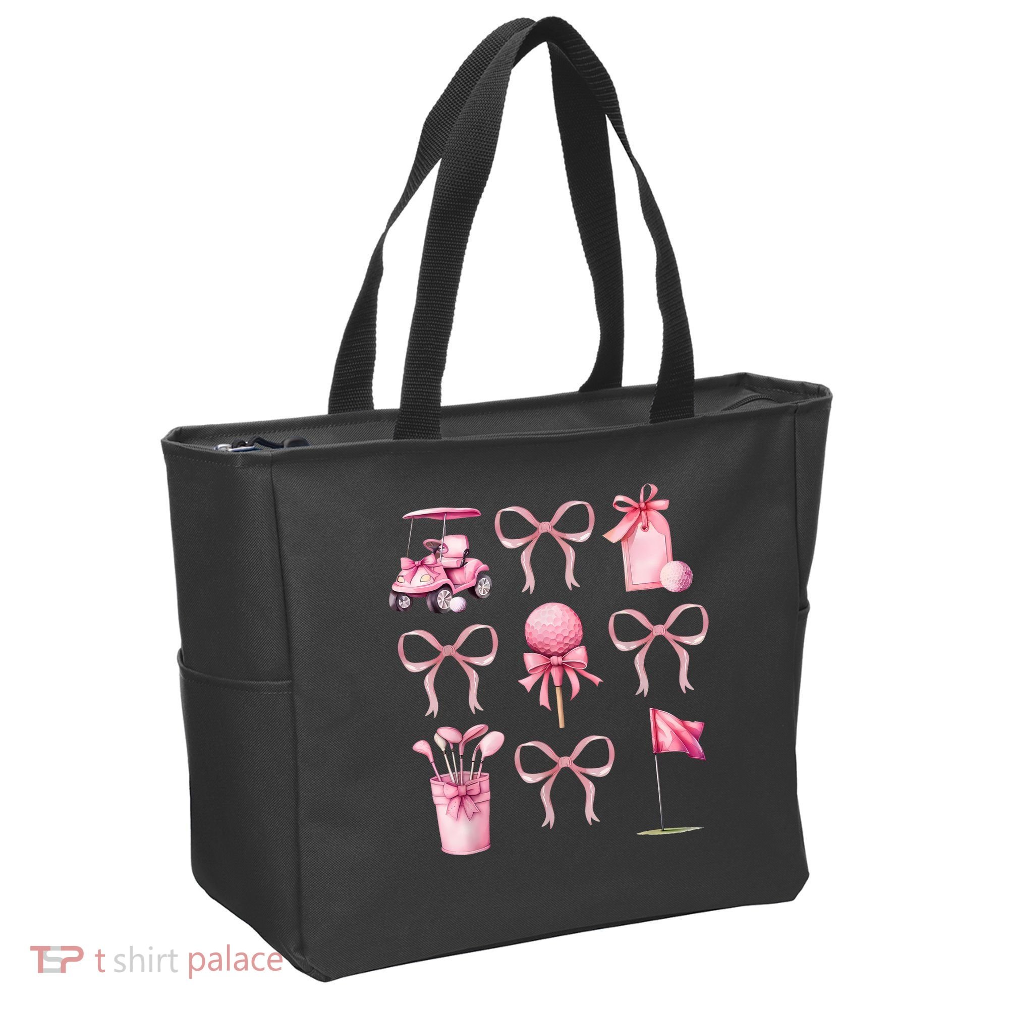 Coquette Golf Bows Preppy Cute Golfer  Tote Bag
