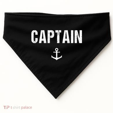 Captain Gift Boat Owner Novelty Gift USA-Made Doggie Bandana