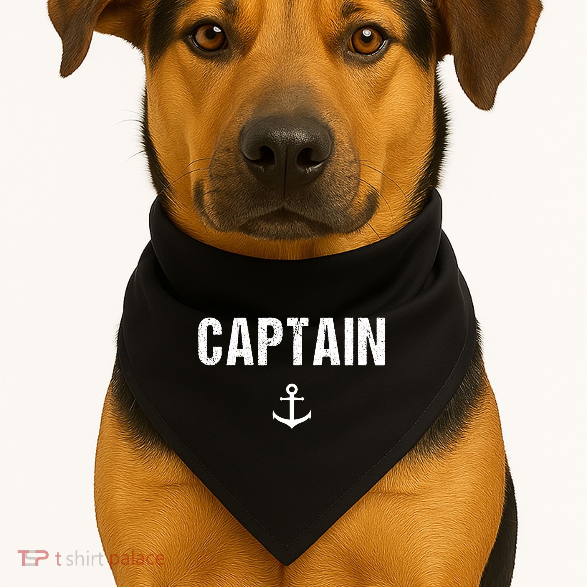 Captain Gift Boat Owner Novelty Gift USA-Made Doggie Bandana
