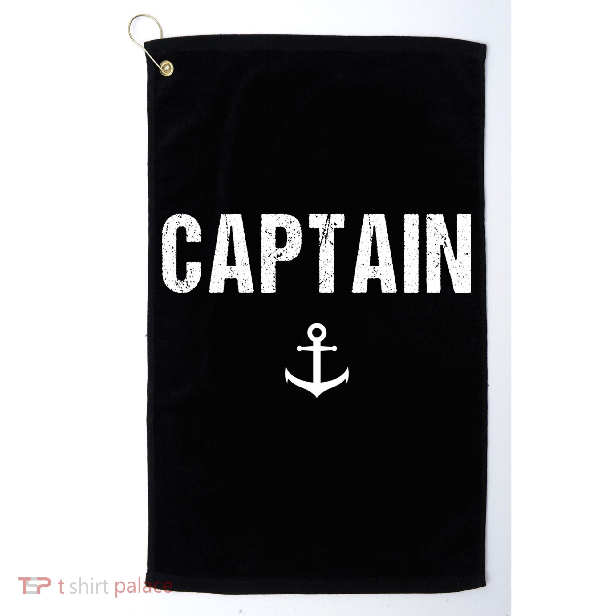Captain Gift Boat Owner Novelty Gift Golf Towel