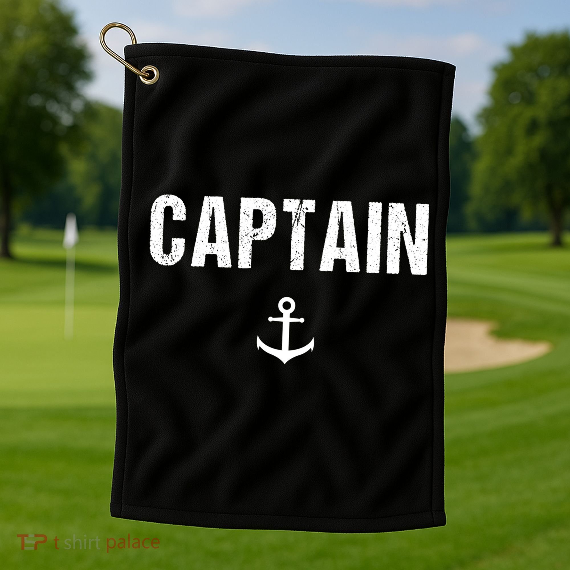 Captain Gift Boat Owner Novelty Gift Golf Towel
