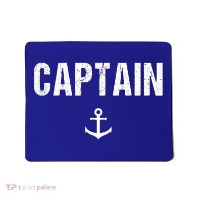 Captain Gift Boat Owner Novelty Gift Mousepad