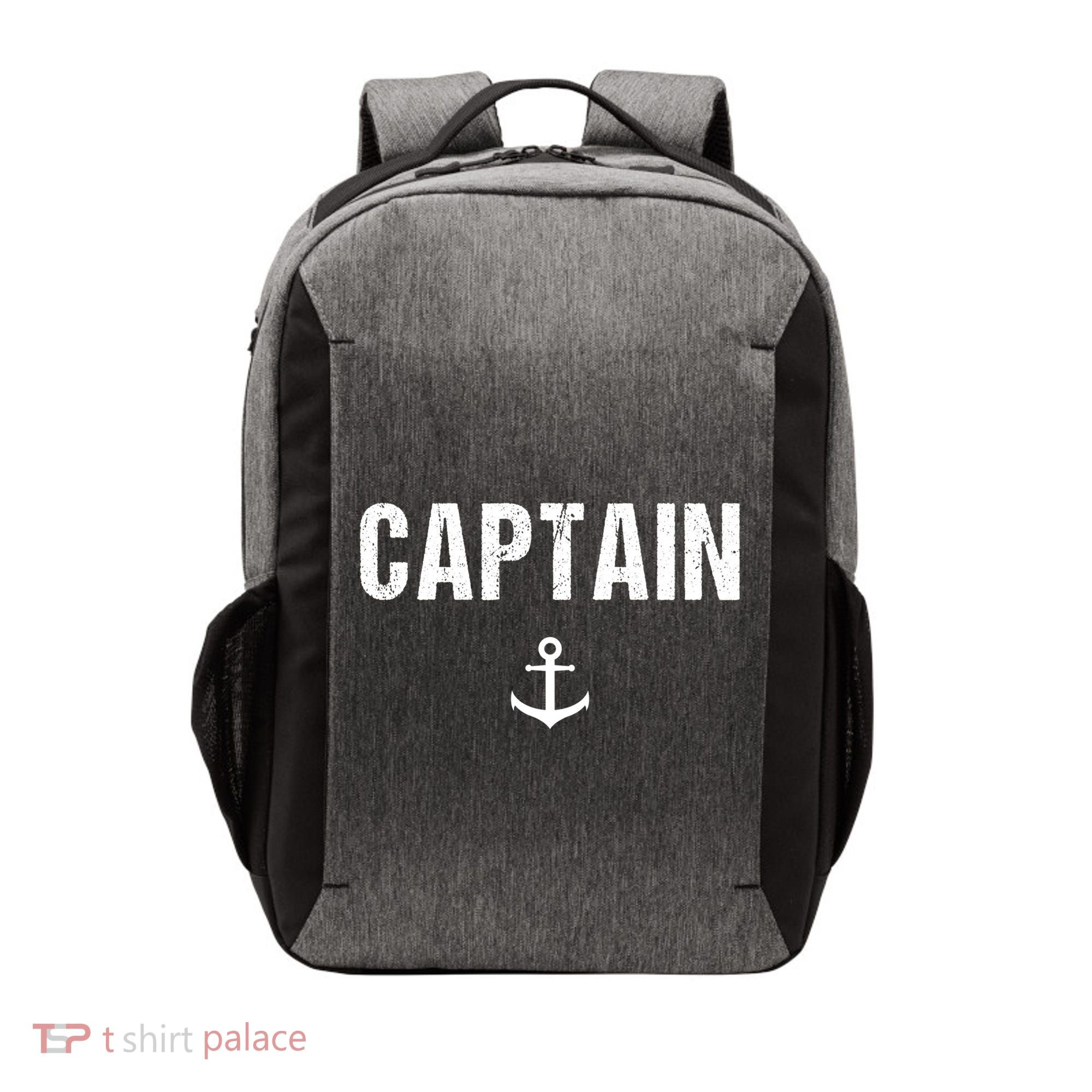 Captain Gift Boat Owner Novelty Gift Vector Backpack