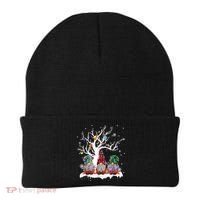 Cute Gnome Buffalo Plaid Christmas Tree Light Ugly Santa Hat Beanie thumb 0