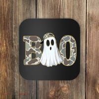 Camo Ghost Boo Spooky Halloween Coaster thumb 0