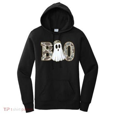 Camo Ghost Boo Spooky Halloween Women's Hoodie