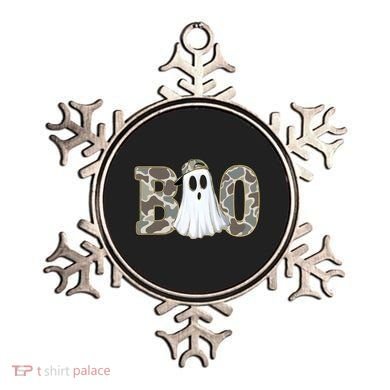 Camo Ghost Boo Spooky Halloween Ornament