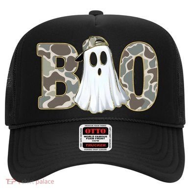 Camo Ghost Boo Spooky Halloween Hat