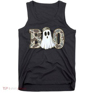 Camo Ghost Boo Spooky Halloween Tank Top