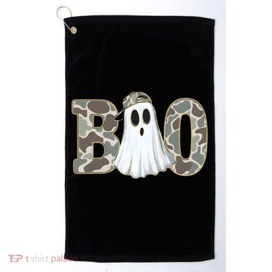 Camo Ghost Boo Spooky Halloween Golf Towel