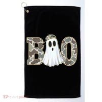 Camo Ghost Boo Spooky Halloween Golf Towel thumb 0