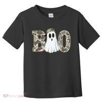 Camo Ghost Boo Spooky Halloween Toddler T-Shirt thumb 0