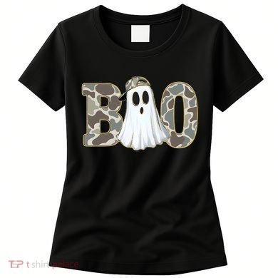 Camo Ghost Boo Spooky Halloween Women's T-Shirt