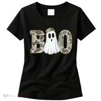 Camo Ghost Boo Spooky Halloween Women's T-Shirt thumb 0