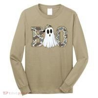 Camo Ghost Boo Spooky Halloween Long Sleeve Shirt thumb 0
