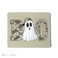 Camo Ghost Boo Spooky Halloween Mousepad thumb 0
