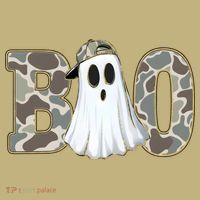 Camo Ghost Boo Spooky Halloween Mousepad thumb 1
