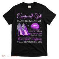 Capricorn Girl Birthday High Heels Dripping Lips Butterfly T-Shirt thumb 0