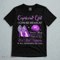 Capricorn Girl Birthday High Heels Dripping Lips Butterfly T-Shirt thumb 5