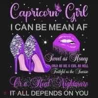 Capricorn Girl Birthday High Heels Dripping Lips Butterfly T-Shirt thumb 7