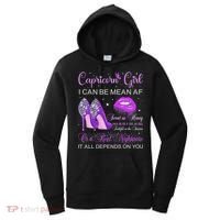 Capricorn Girl Birthday High Heels Dripping Lips Butterfly Women's Hoodie thumb 0
