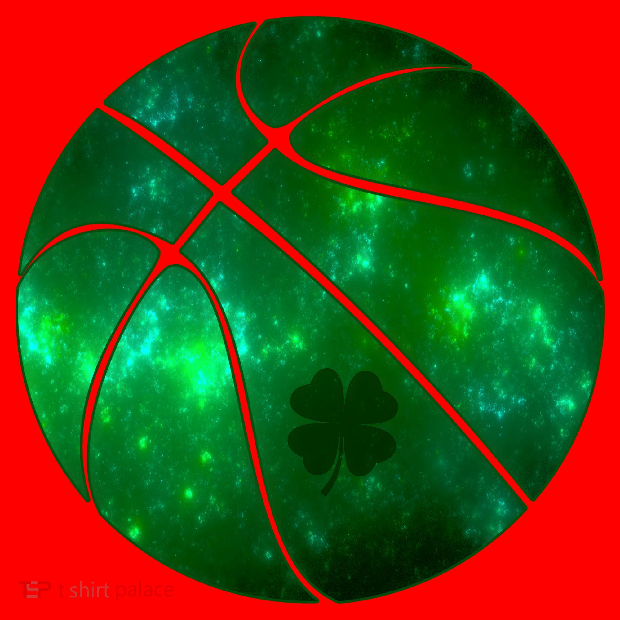 Clover Green Basketball Lover Santa Hat