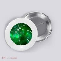 Clover Green Basketball Lover Button thumb 0