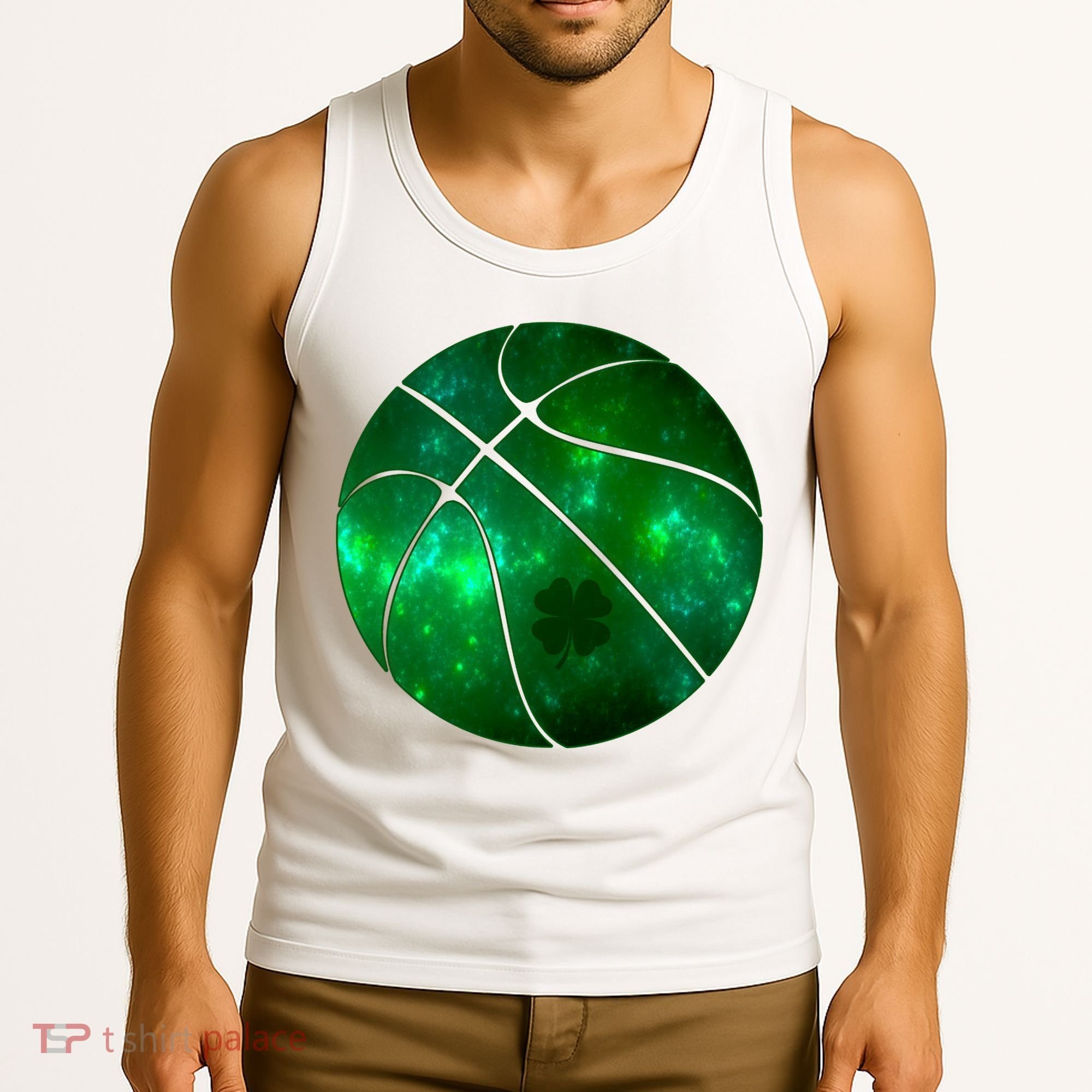 Clover Green Basketball Lover Tank Top