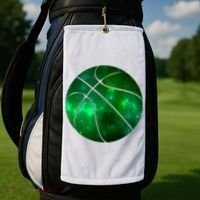Clover Green Basketball Lover Golf Towel thumb 2