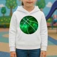 Clover Green Basketball Lover Kids Hoodie thumb 3