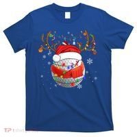 Christmas Golf Ball Santa Hat Funny Xmas Pajama Matching Cool Gift T-Shirt thumb 0