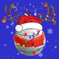 Christmas Golf Ball Santa Hat Funny Xmas Pajama Matching Cool Gift Visor thumb 3