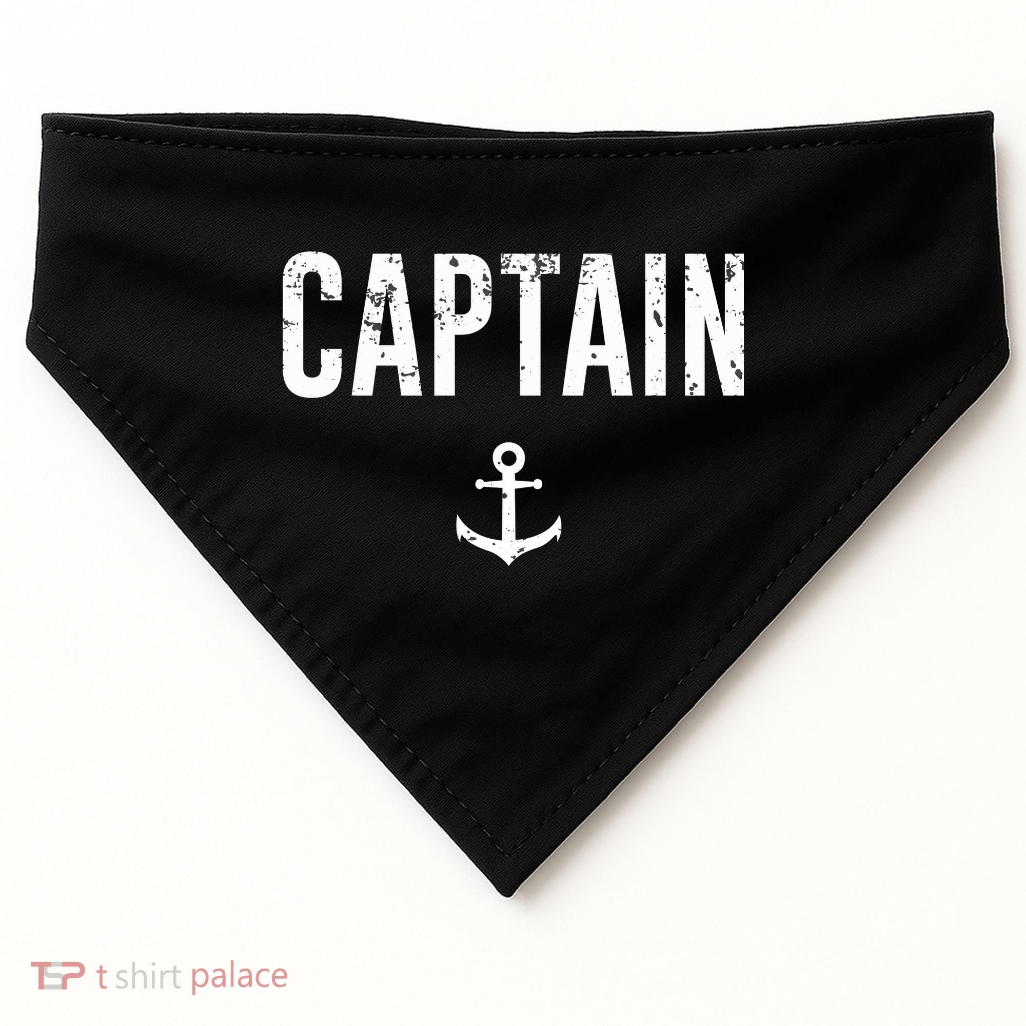 Captain Gift Boat Owner Novelty Gift USA-Made Doggie Bandana