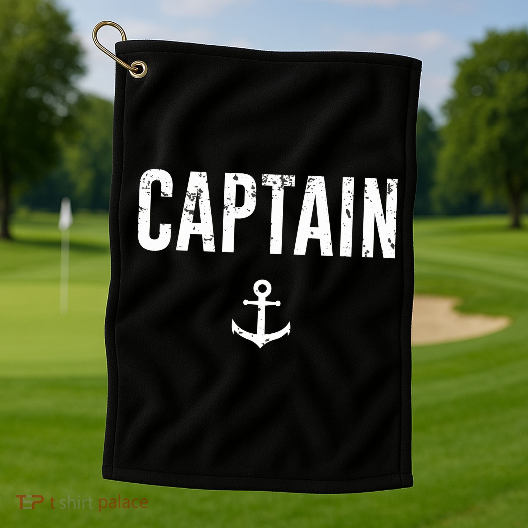 Captain Gift Boat Owner Novelty Gift Golf Towel