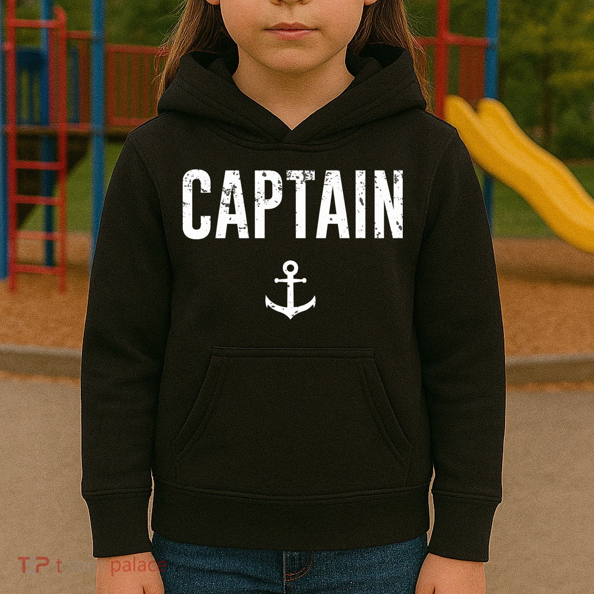 Captain Gift Boat Owner Novelty Gift Kids Hoodie