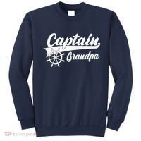 Captain Grandpa Boating Anchors & Wheel | Boat Captain Sweatshirt thumb 0