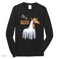 Cute Giraffe Boo Halloween Costume Zoo Lover Long Sleeve Shirt thumb 0