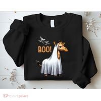 Cute Giraffe Boo Halloween Costume Zoo Lover Sweatshirt thumb 2