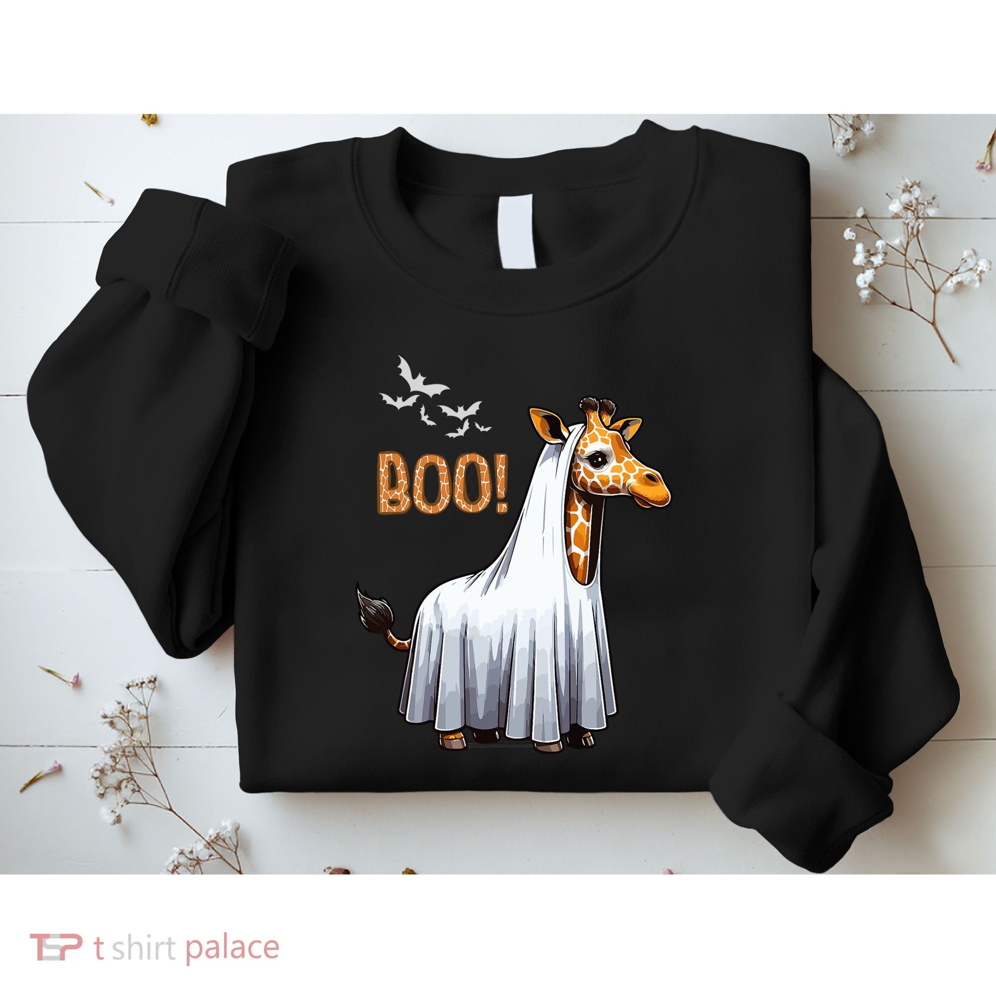 Cute Giraffe Boo Halloween Costume Zoo Lover Sweatshirt