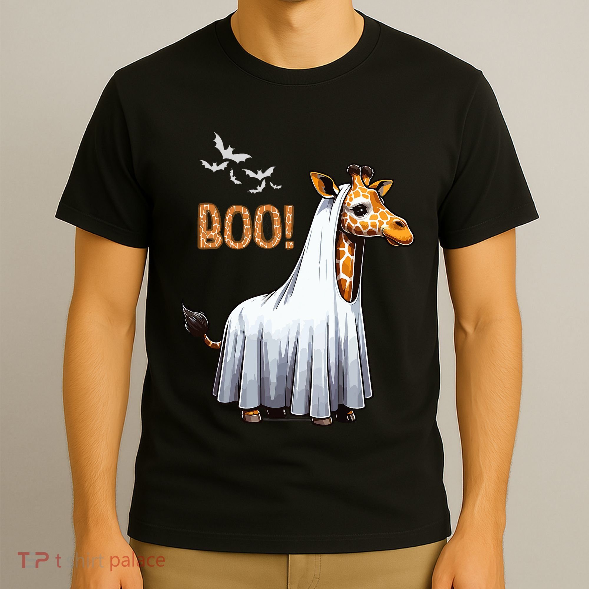 Cute Giraffe Boo Halloween Costume Zoo Lover T-Shirt