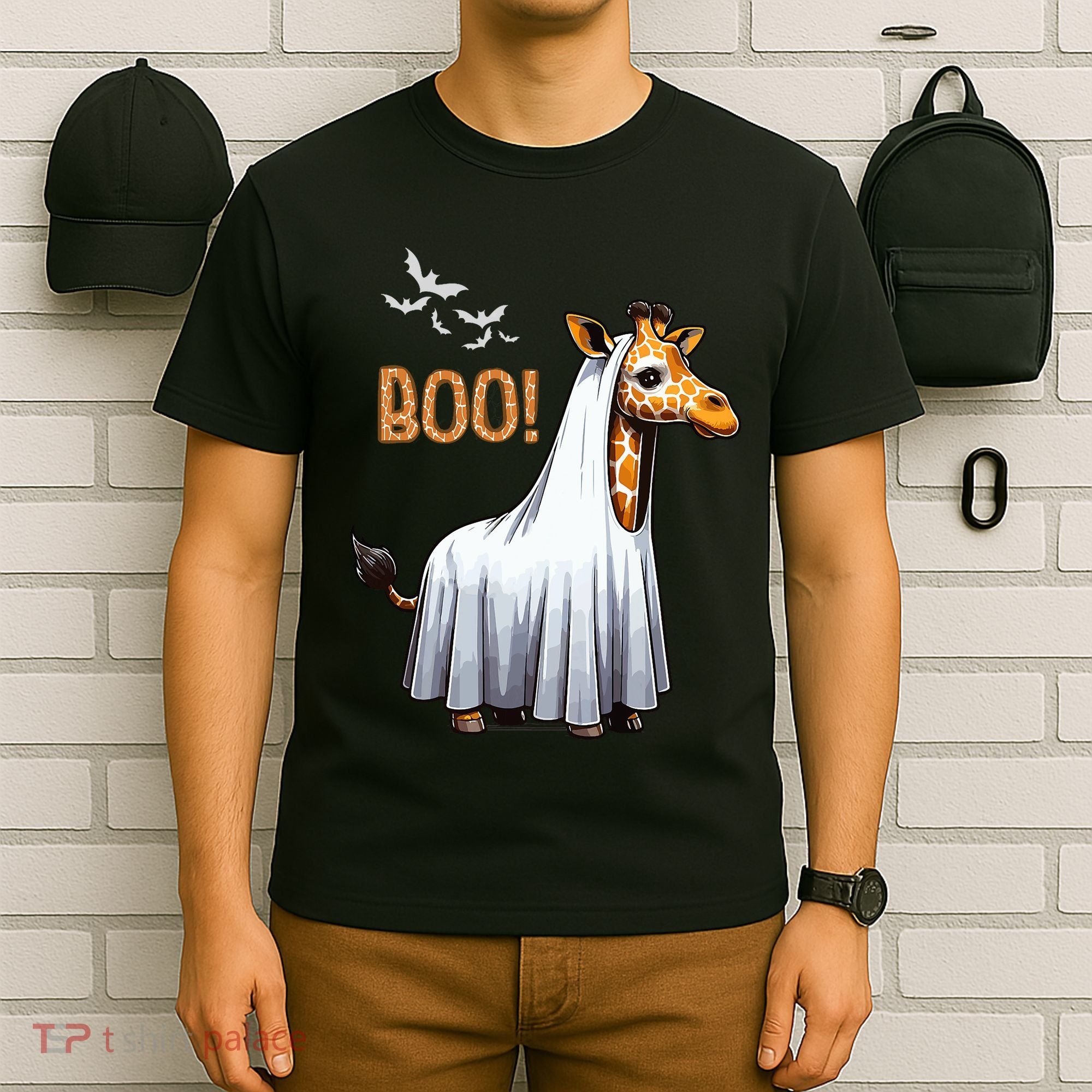 Cute Giraffe Boo Halloween Costume Zoo Lover T-Shirt