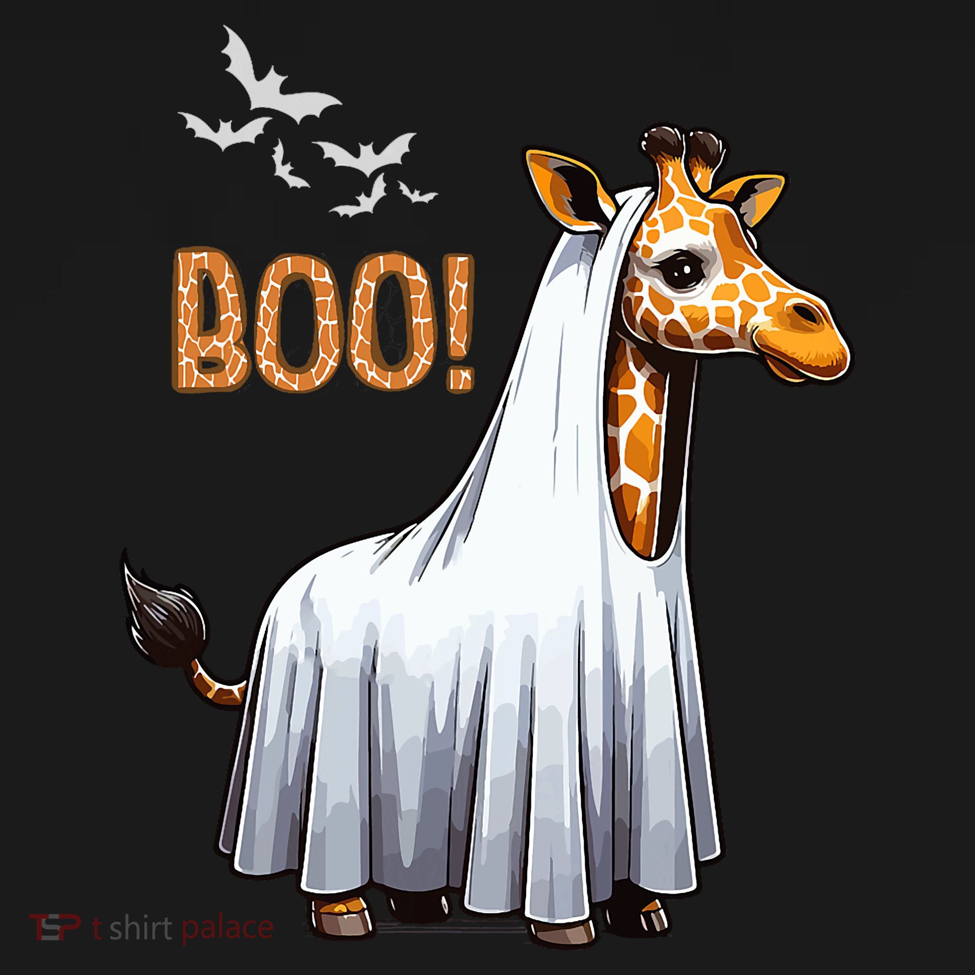 Cute Giraffe Boo Halloween Costume Zoo Lover T-Shirt