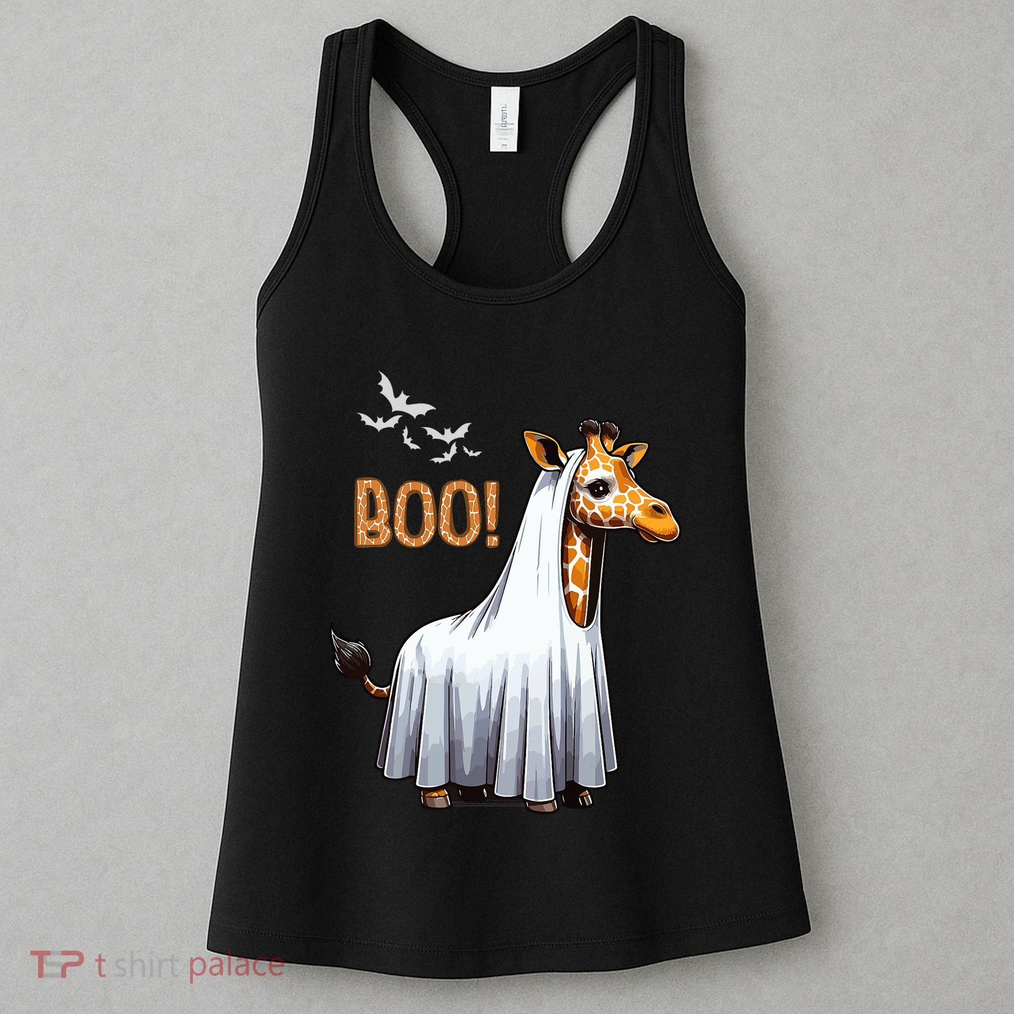 Cute Giraffe Boo Halloween Costume Zoo Lover Women's Tank Top