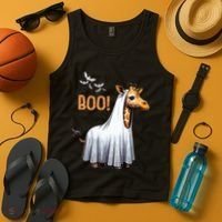 Cute Giraffe Boo Halloween Costume Zoo Lover Tank Top thumb 4