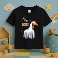 Cute Giraffe Boo Halloween Costume Zoo Lover Toddler T-Shirt thumb 3