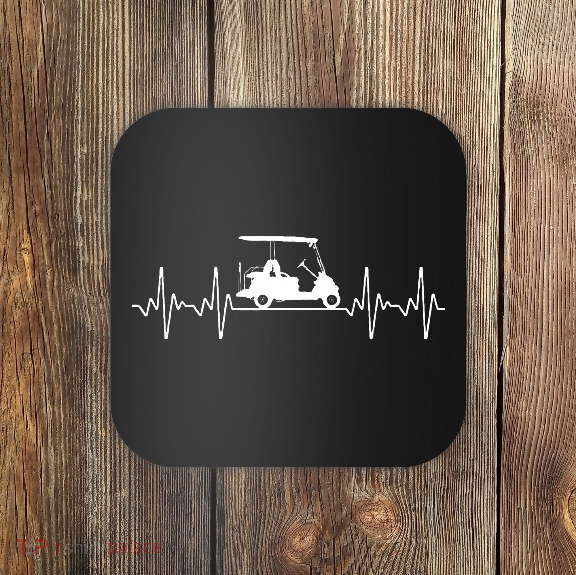 Cool Golf Cart Art For Wo Golfer Golf Lover & Players Coaster