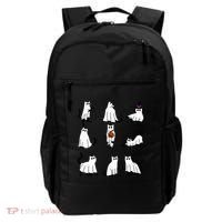 Cute Ghost Cat Funny Halloween Outfit Costumes Black Cat Backpack thumb 0