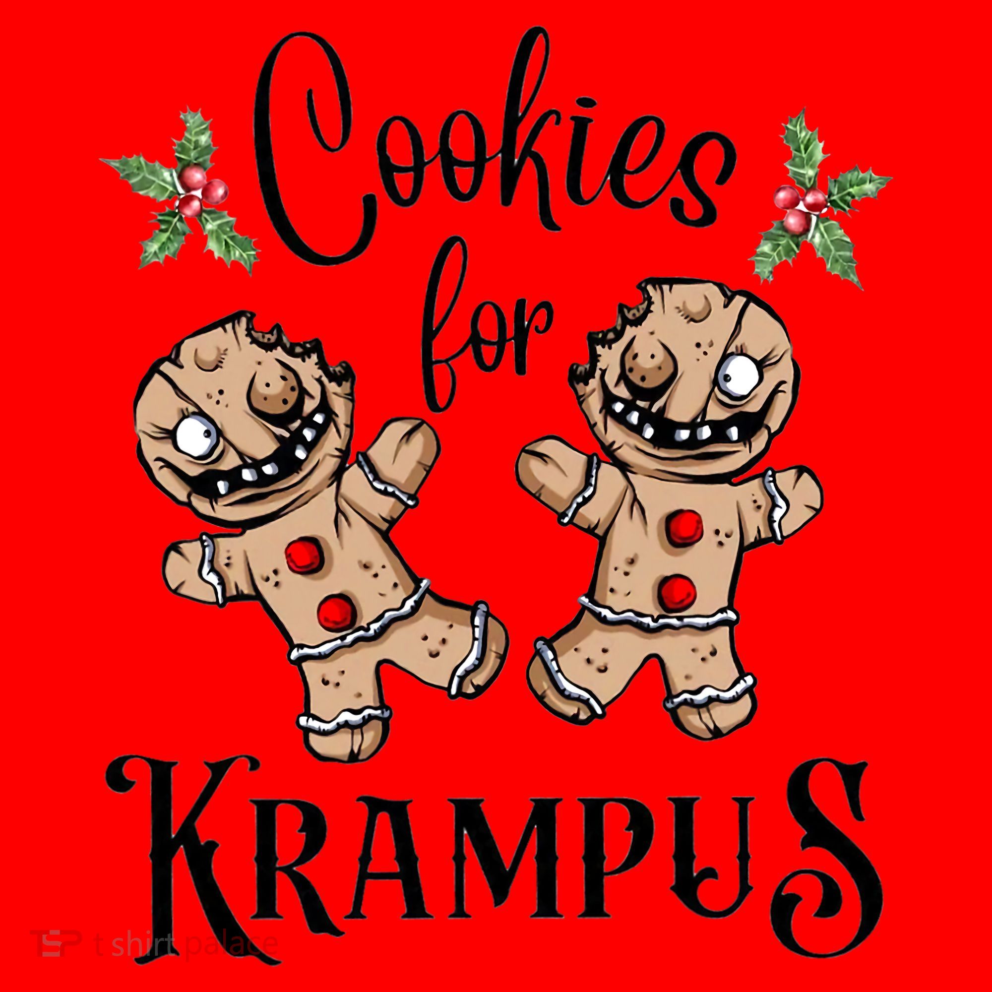 Creepy Gingerbread Cookies For Krampus Xmas Goth Holiday Santa Hat