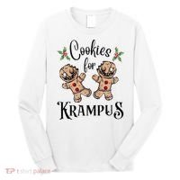 Creepy Gingerbread Cookies For Krampus Xmas Goth Holiday Long Sleeve Shirt thumb 0