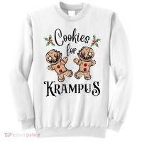 Creepy Gingerbread Cookies For Krampus Xmas Goth Holiday Sweatshirt thumb 0